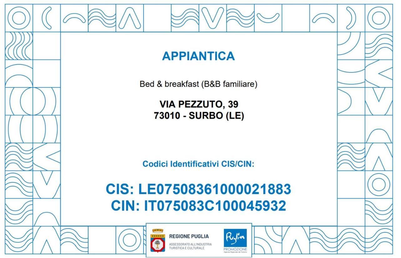 B&B Appia Antica Surbo 外观 照片
